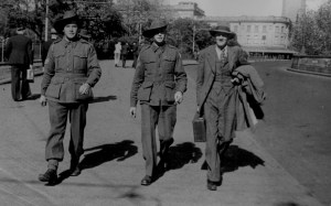Bede and Alf with their father George at Central Station